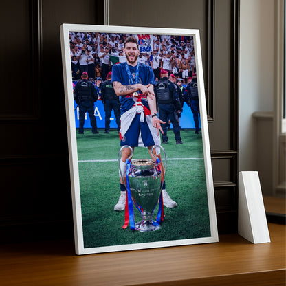 Cadre Photo Kvaratskhelia – Trophée Champions League 2026 | PSG TonCadre