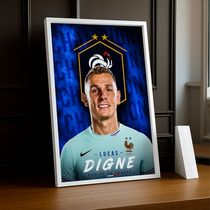 Cadre Photo Lucas Digne – Équipe de France TonCadre