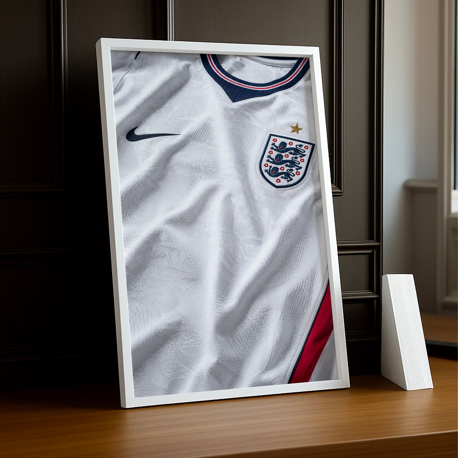 Cadre Photo Maillot Angleterre – Domicile Coupe du Monde 2026 TonCadre