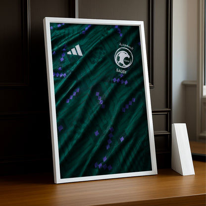 Cadre Photo Maillot Arabie Saoudite – Domicile Coupe du Monde 2026 TonCadre