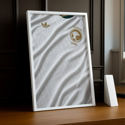 Cadre Photo Maillot Arabie Saoudite – Extérieur Coupe du Monde 2026 TonCadre