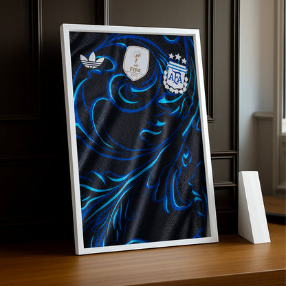 Cadre Photo Maillot Argentine – Extérieur Coupe du Monde 2026 TonCadre