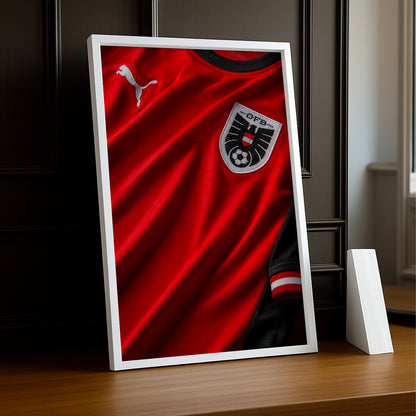 Cadre Photo Maillot Autriche – Domicile Coupe du Monde 2026 TonCadre