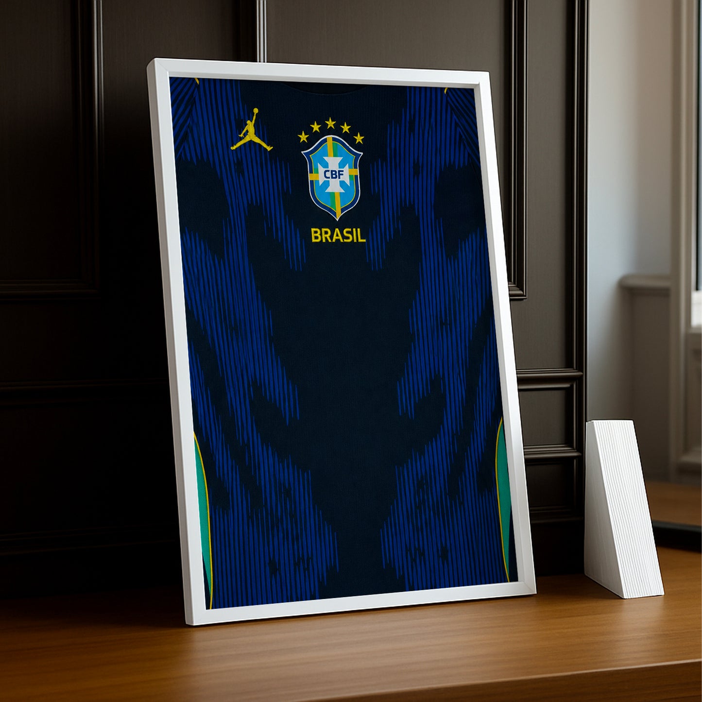 Cadre Photo Maillot Brésil – Extérieur Coupe du Monde 2026 TonCadre