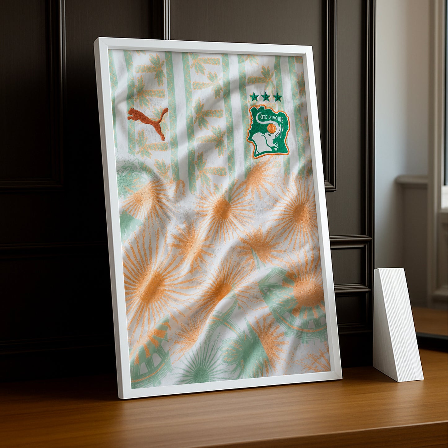 Cadre Photo Maillot Côte d'Ivoire – Extérieur Coupe du Monde 2026 TonCadre