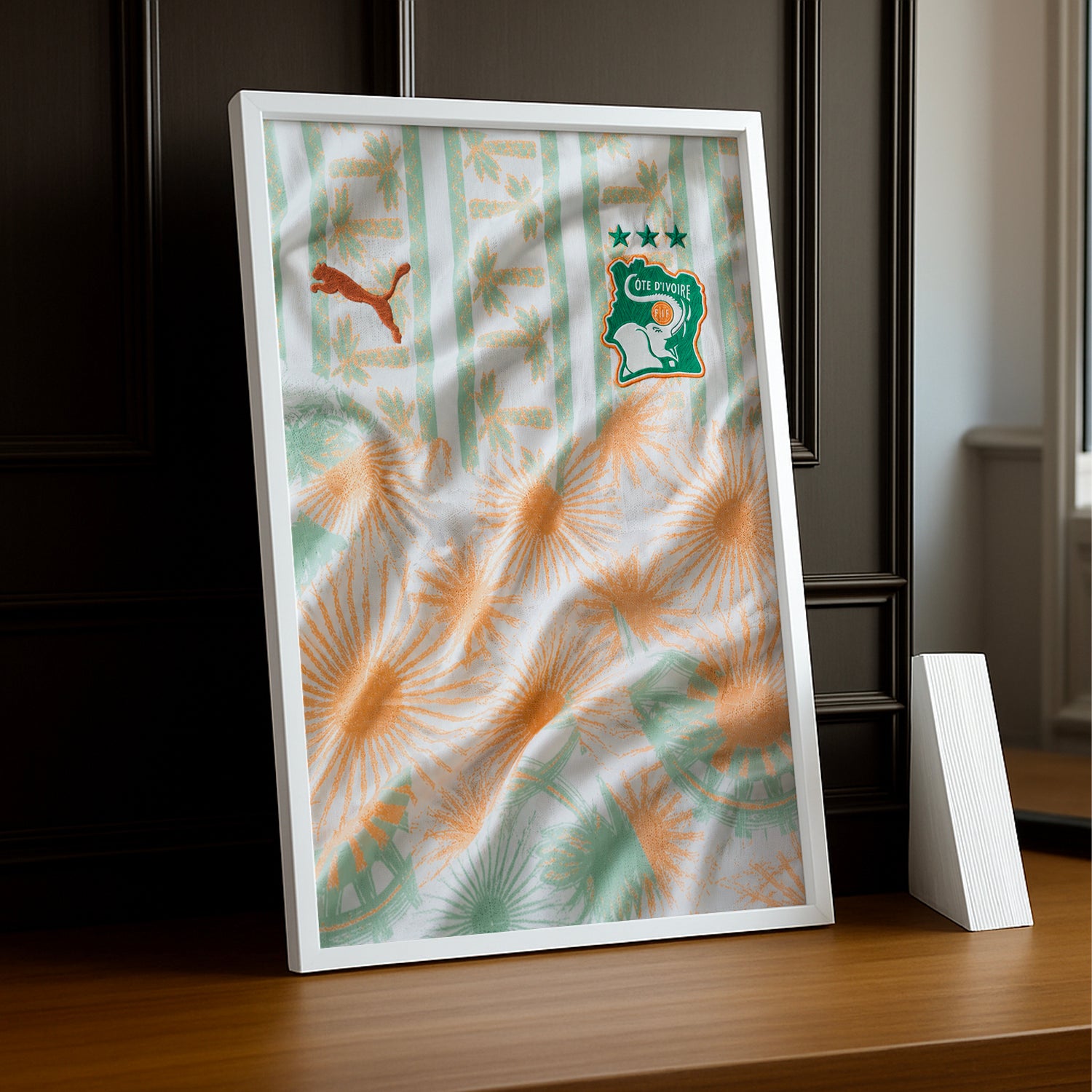 Cadre Photo Maillot Côte d'Ivoire – Extérieur Coupe du Monde 2026 TonCadre