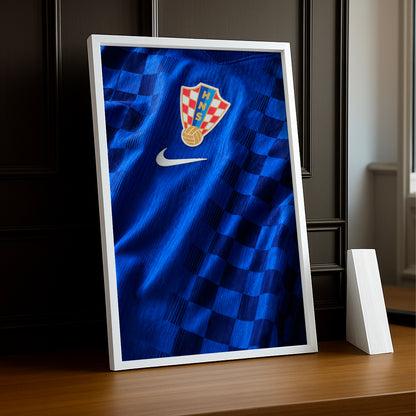 Cadre Photo Maillot Croatie – Extérieur Coupe du Monde 2026 TonCadre
