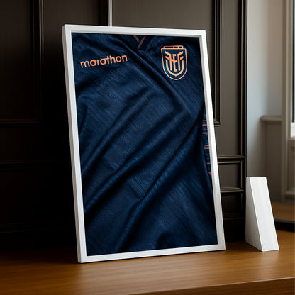 Cadre Photo Maillot Équateur – Extérieur Coupe du Monde 2026 TonCadre