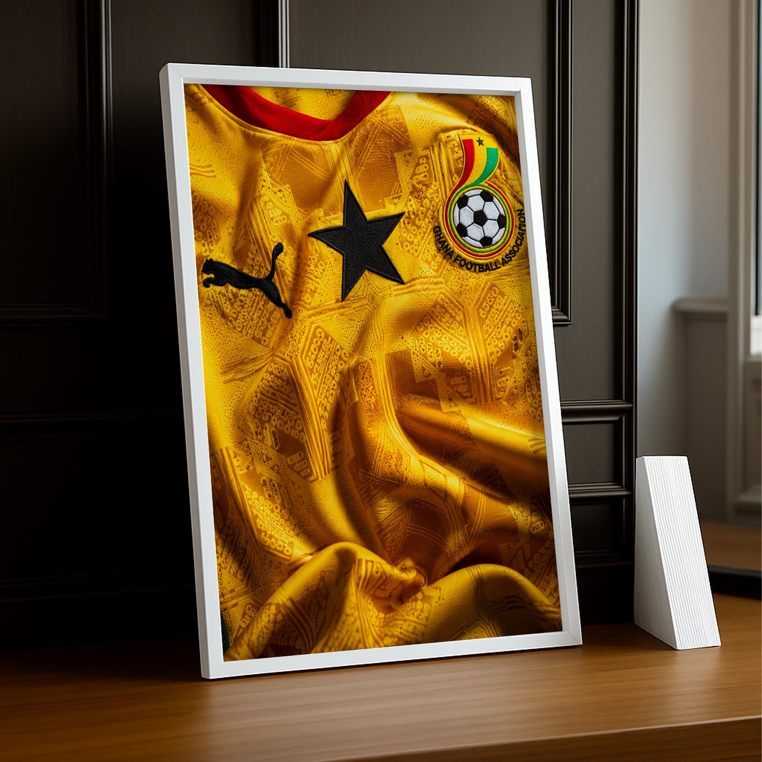 Cadre Photo Maillot Ghana – Extérieur Coupe du Monde 2026 TonCadre