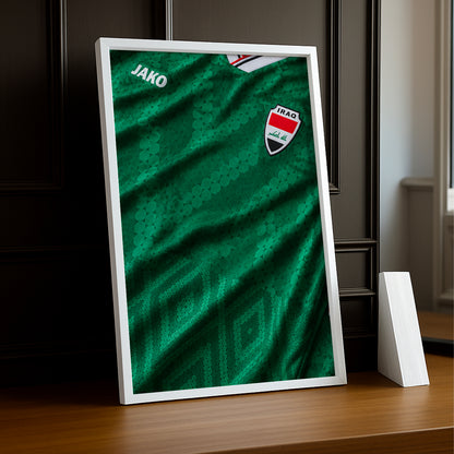 Cadre Photo Maillot Irak – Extérieur Coupe du Monde 2026 TonCadre