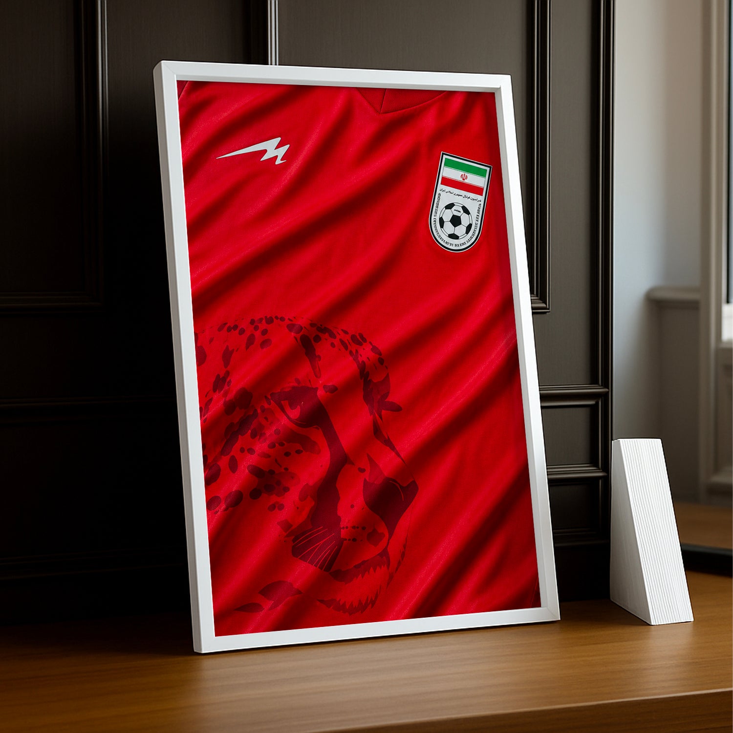 Cadre Photo Maillot Iran – Extérieur Coupe du Monde 2026 TonCadre