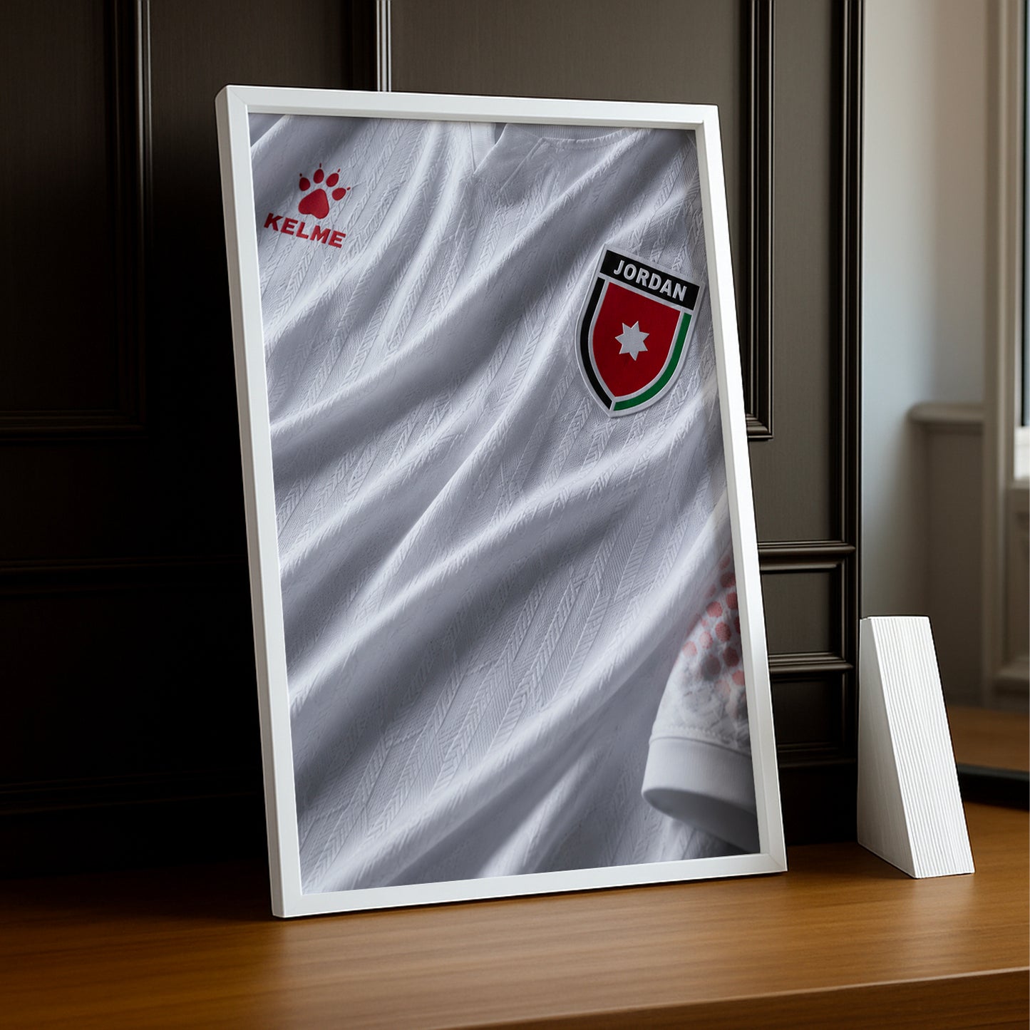 Cadre Photo Maillot Jordanie – Extérieur Coupe du Monde 2026 TonCadre