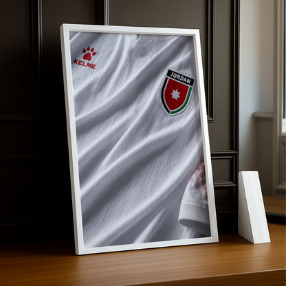 Cadre Photo Maillot Jordanie – Extérieur Coupe du Monde 2026 TonCadre