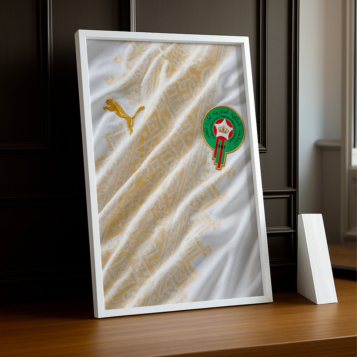 Cadre Photo Maillot Maroc – Extérieur Coupe du Monde 2026 TonCadre