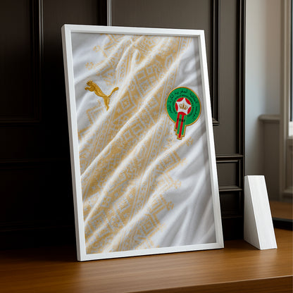 Cadre Photo Maillot Maroc – Extérieur Coupe du Monde 2026 TonCadre