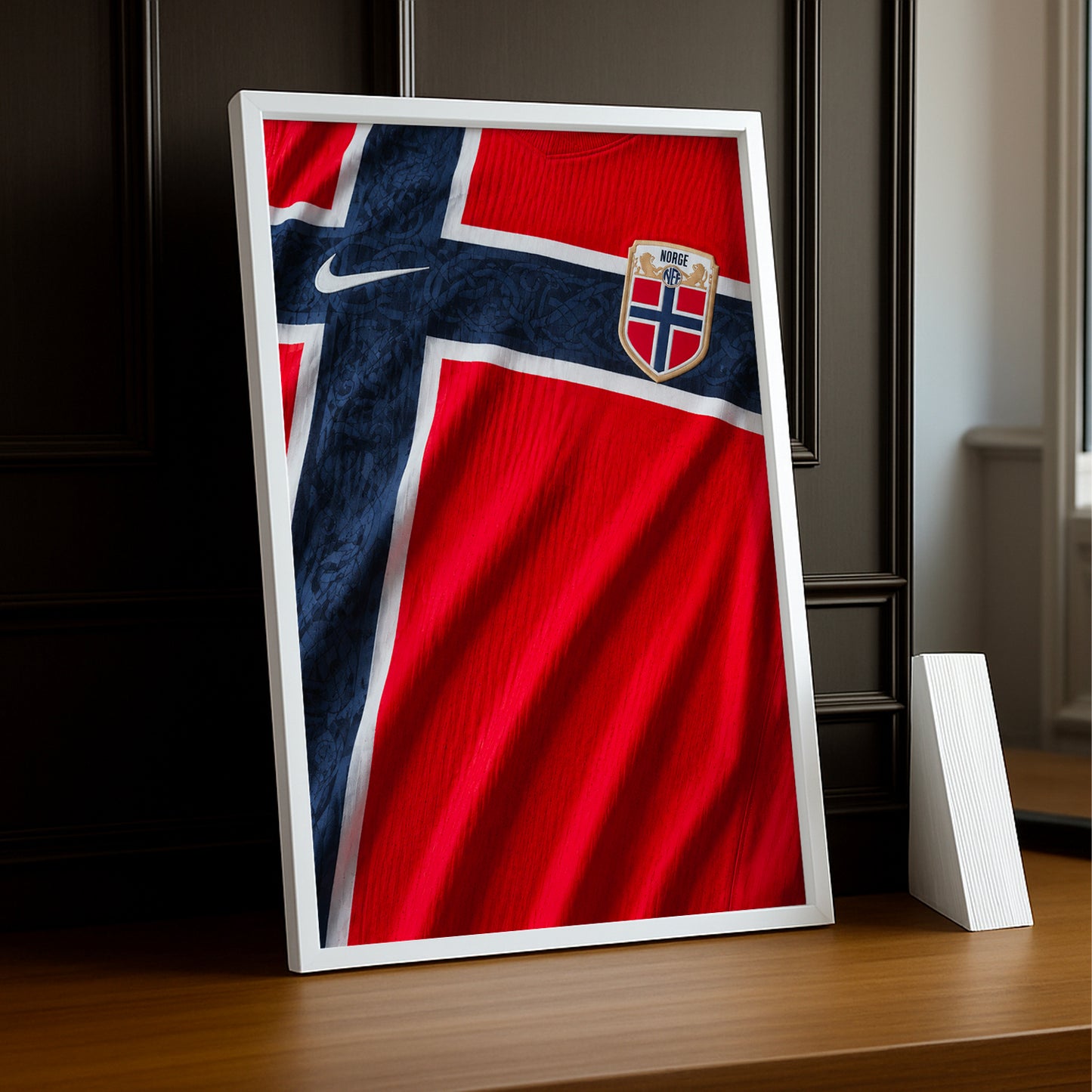 Cadre Photo Maillot Norvège – Domicile Coupe du Monde 2026 TonCadre