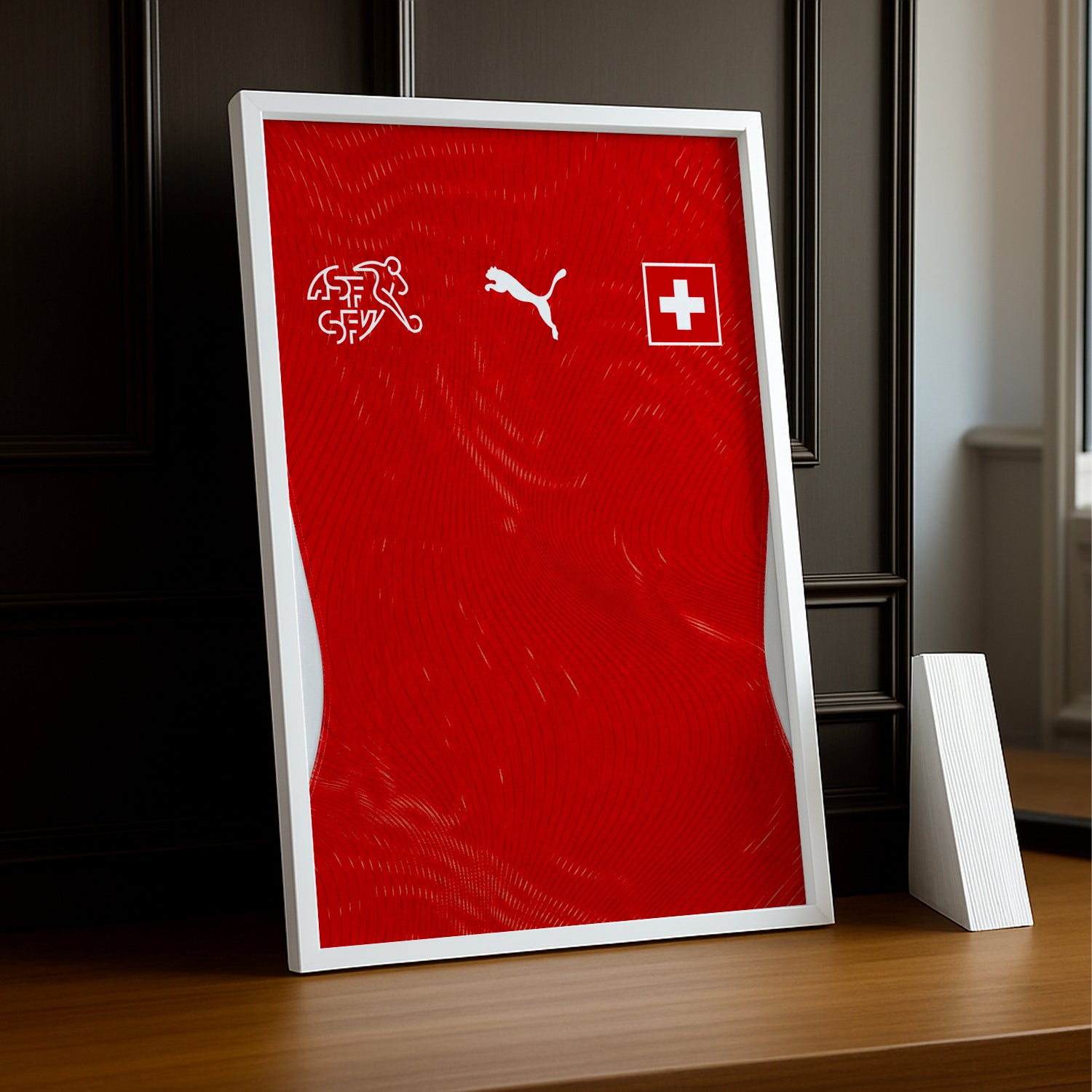 Cadre Photo Maillot Suisse – Domicile Coupe du Monde 2026 TonCadre