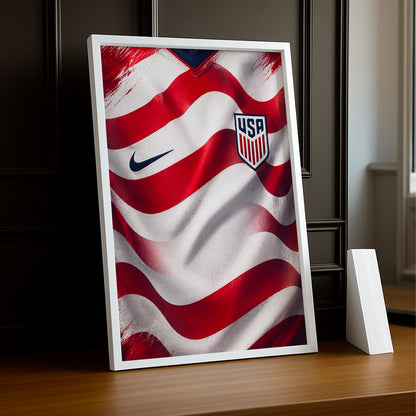 Cadre Photo Maillot USA – Domicile Coupe du Monde 2026 TonCadre