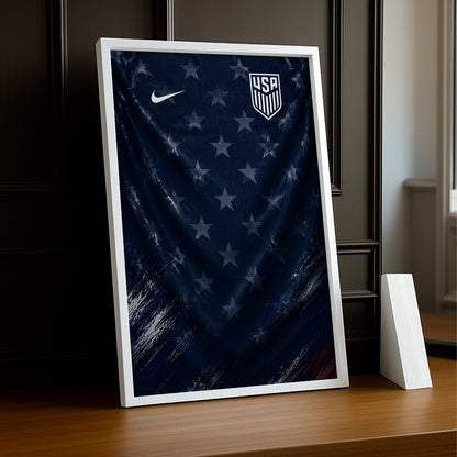 Cadre Photo Maillot USA – Extérieur Coupe du Monde 2026 TonCadre