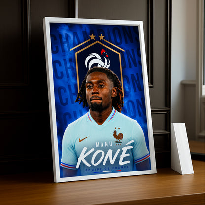 Cadre Photo Manu Koné – Équipe de France TonCadre