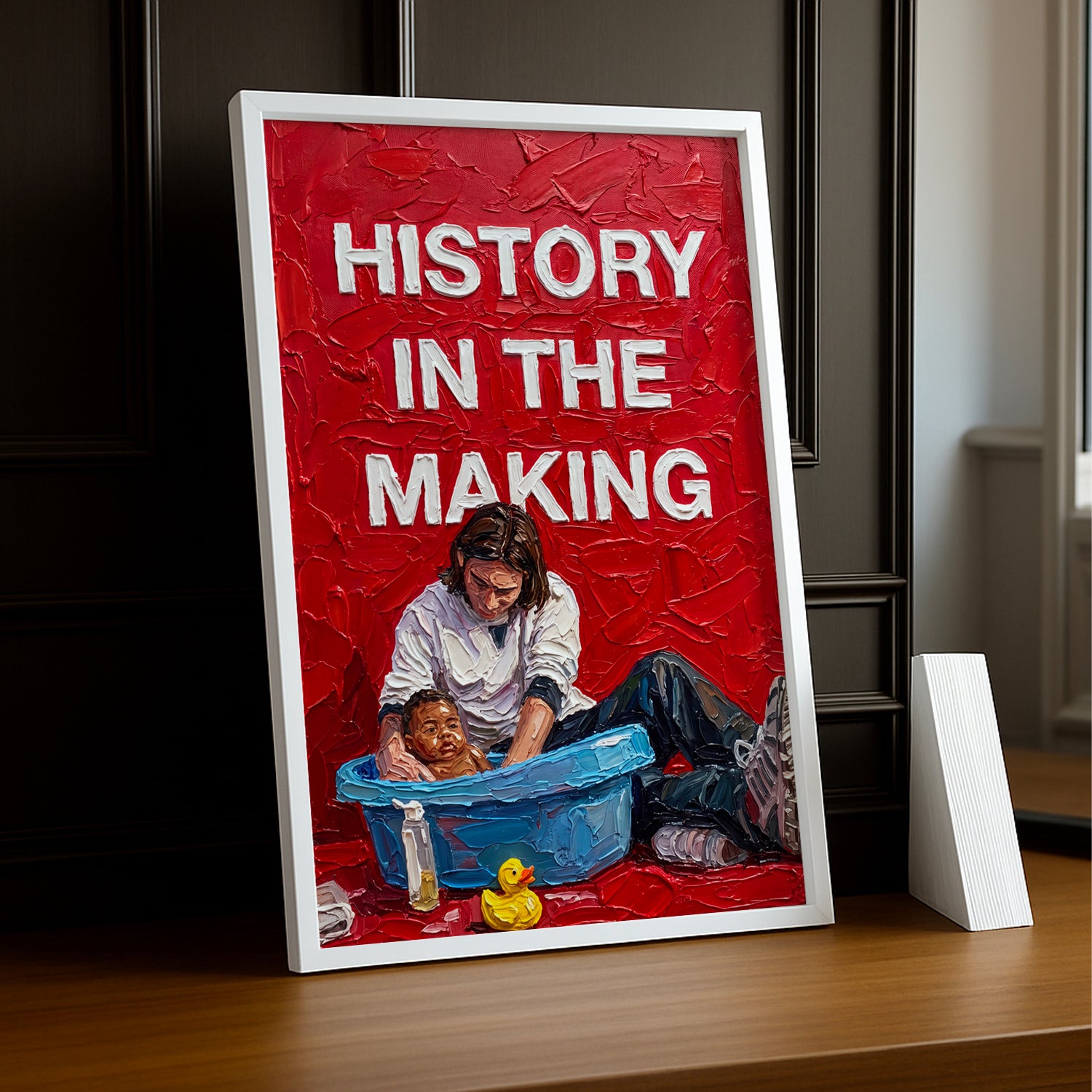 Cadre Photo Messi & Lamine Yamal – "History In The Making" | Art Peinture à l'Huile TonCadre