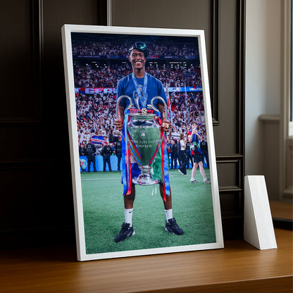 Cadre Photo Nuno Mendes – Trophée Champions League 2026 | PSG TonCadre