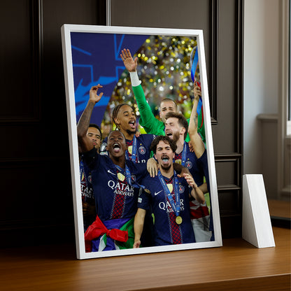 Cadre Photo PSG – Joie Collective Champions League 2026 | Célébration Équipe TonCadre