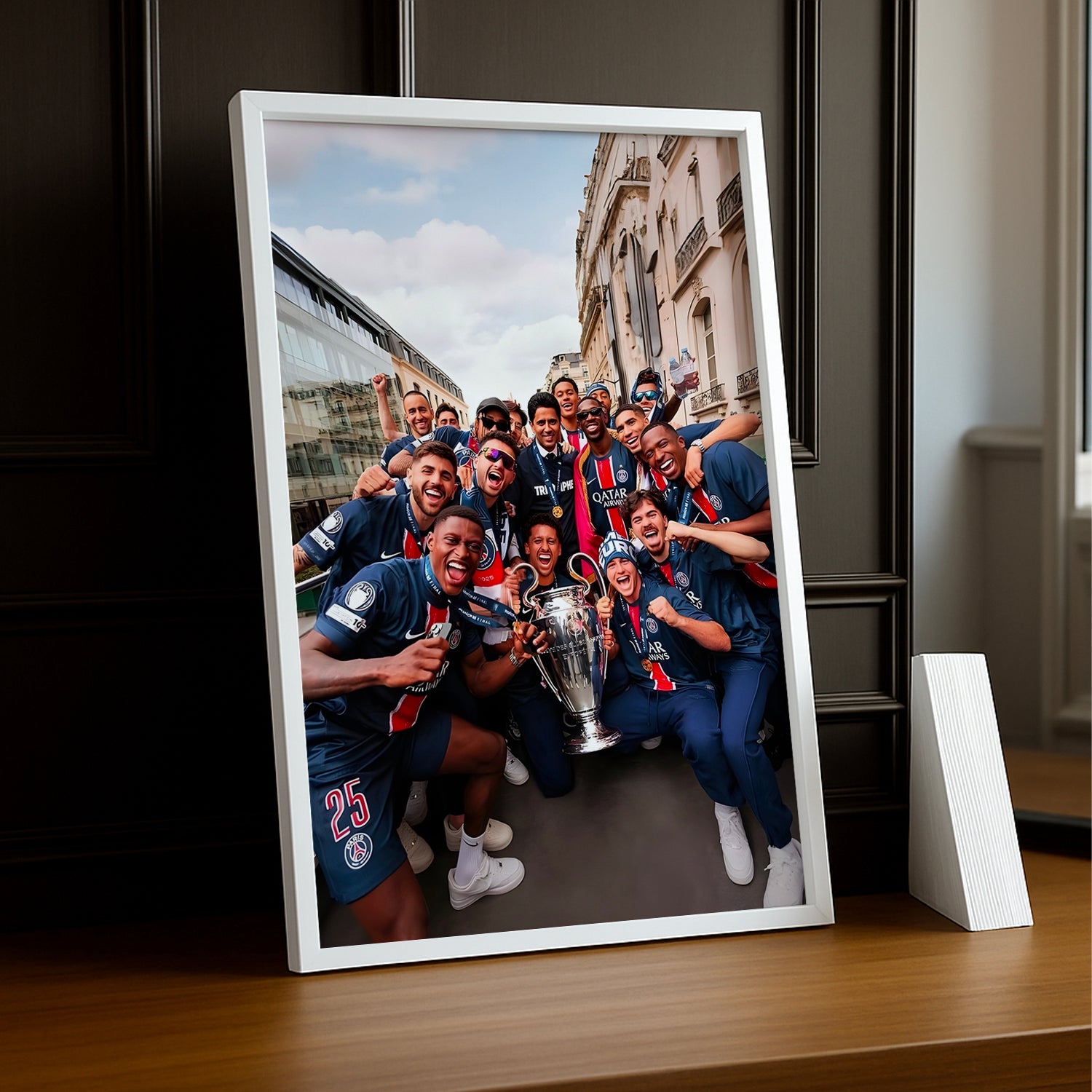 Cadre Photo PSG – Photo de Groupe Parade Paris Champions League 2026 TonCadre