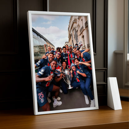 Cadre Photo PSG – Photo de Groupe Parade Paris Champions League 2026 TonCadre