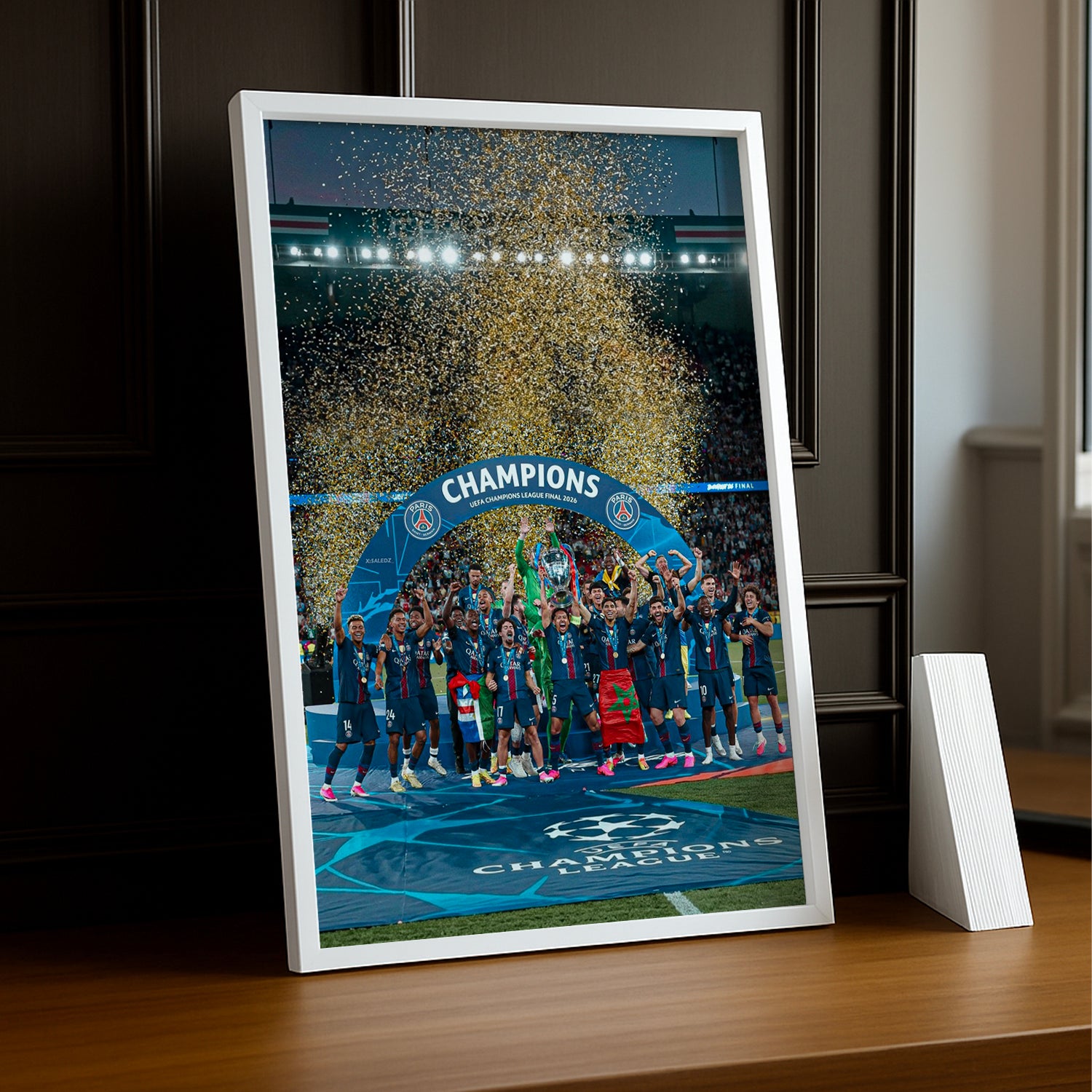 Cadre Photo PSG – Podium Officiel UEFA Champions League Final 2026 | Budapest TonCadre