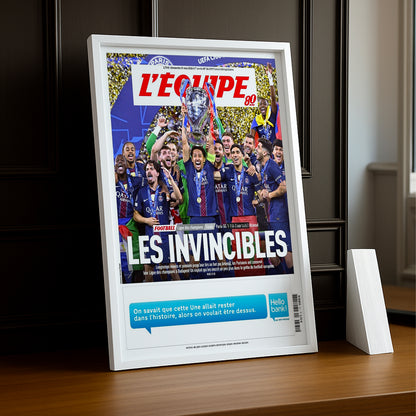 Cadre Photo Une L'Équipe – "Les Invincibles" PSG Champions League 2026 TonCadre