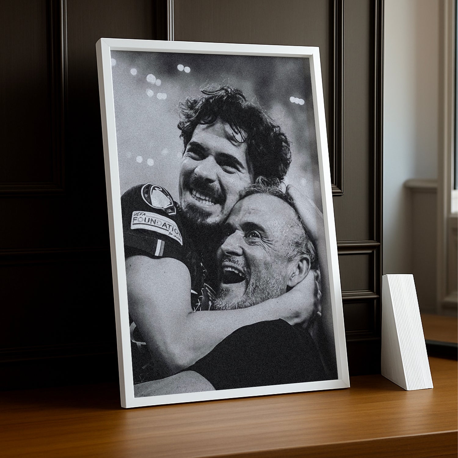 Cadre Photo Vitinha & Luis Enrique – Accolade Champions League 2026 | PSG TonCadre