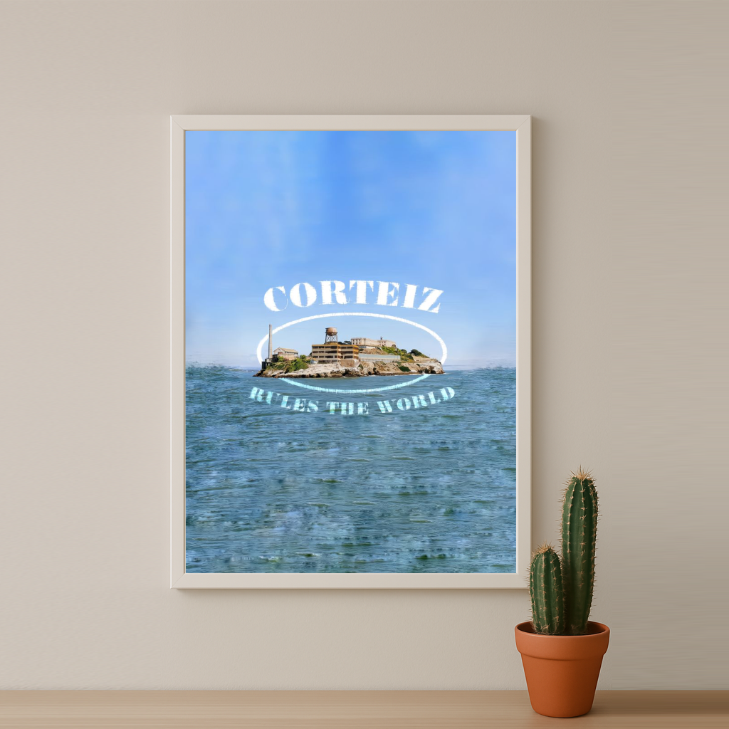 Poster encadrée Corteiz - Blue Water