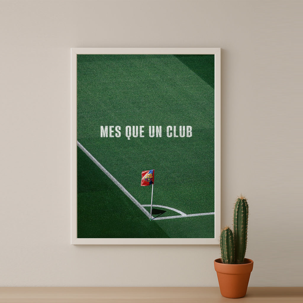 Poster encadrée FC Barcelone - Mes Que Un Club