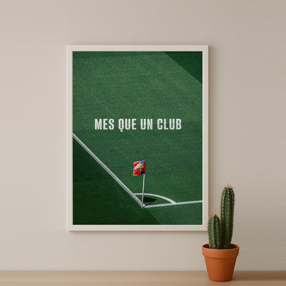 Poster encadrée FC Barcelone - Mes Que Un Club