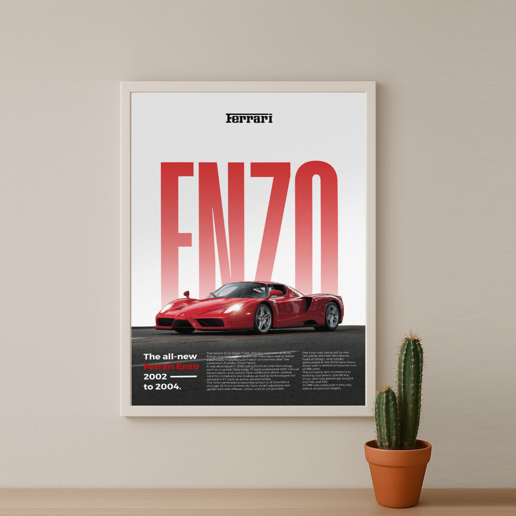 Poster Voitures - Ferrari Enzo