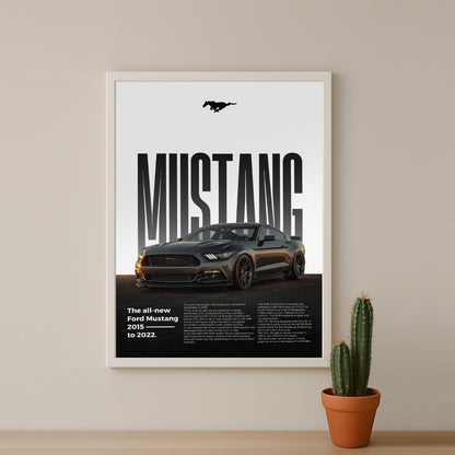 Poster Voitures - Ford Mustang 2015