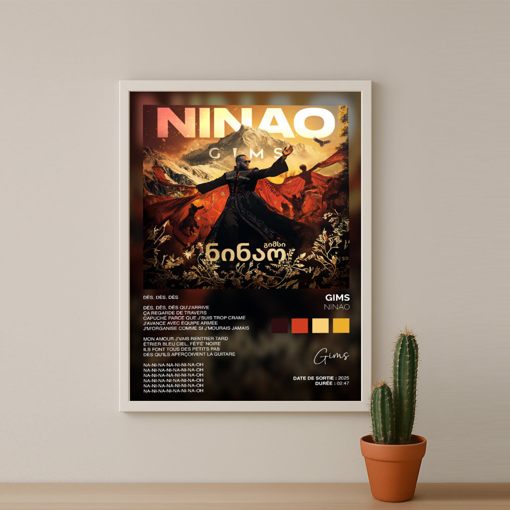 Cadre photo Titre Musicaux - Ninao de Gims