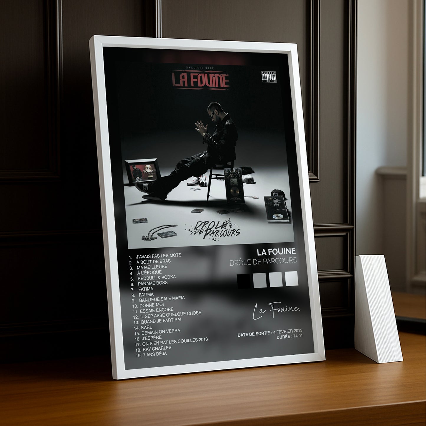 Cadre Photo La Fouine - Drôle de parcours