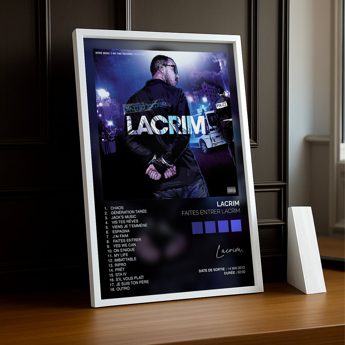 Cadre Photo Lacrim - Faites entrer Lacrim
