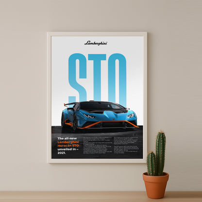 Poster Voitures - Lamborghini Huracan STO