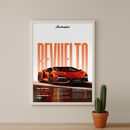 Poster Voitures - Lamborghini Revuelto