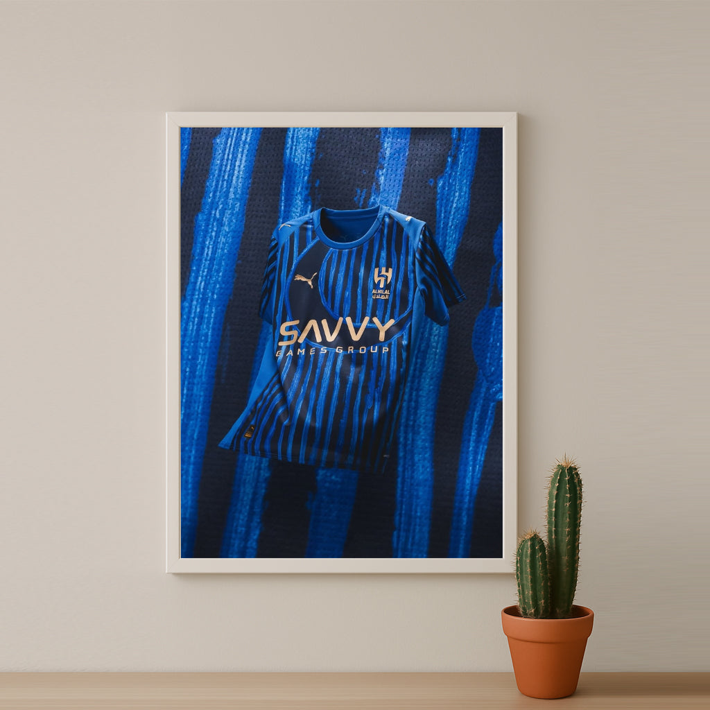 Poster Maillot Football - Al Hilal 2025-2026