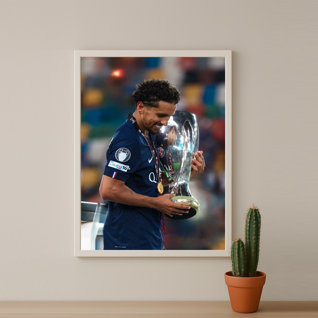 Poster encadrée Paris Saint-Germain - Marquinhos LDC