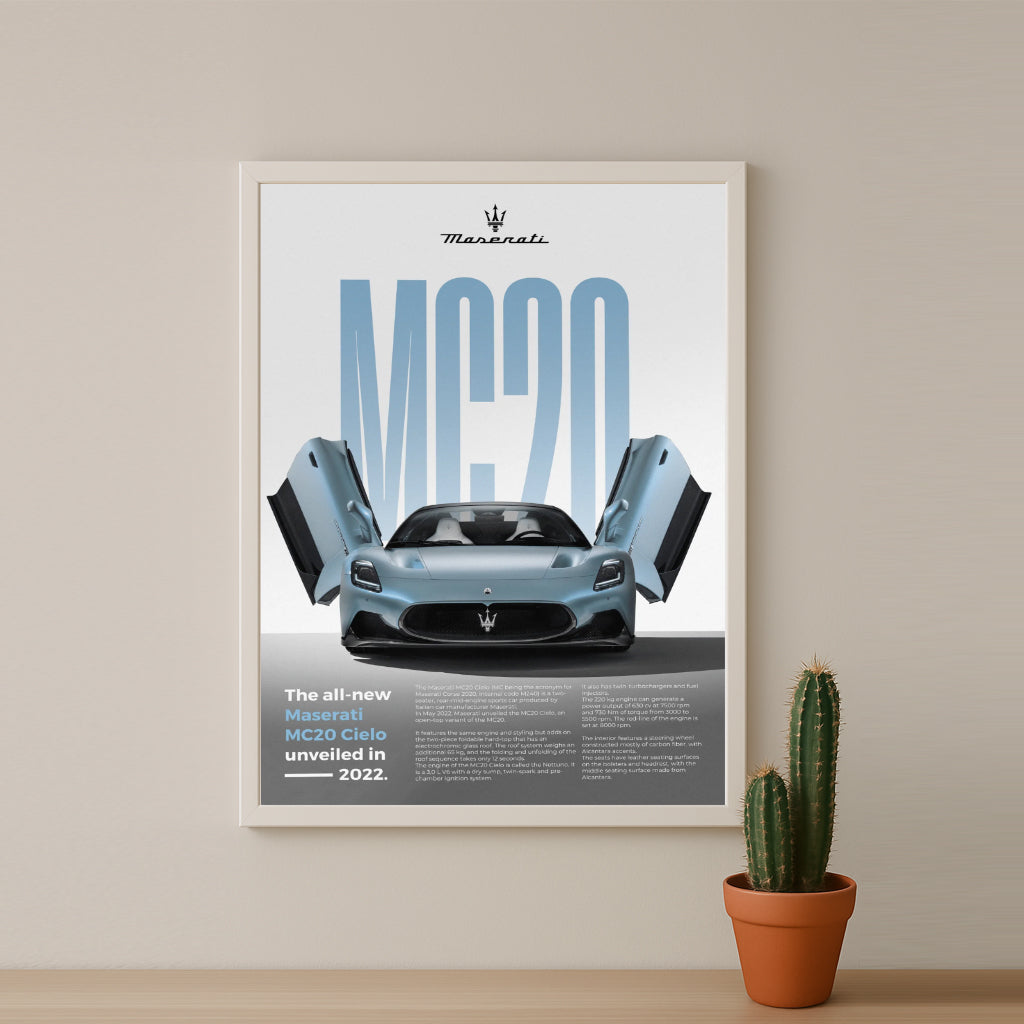 Poster Voitures - Maserati MC20 Cielo