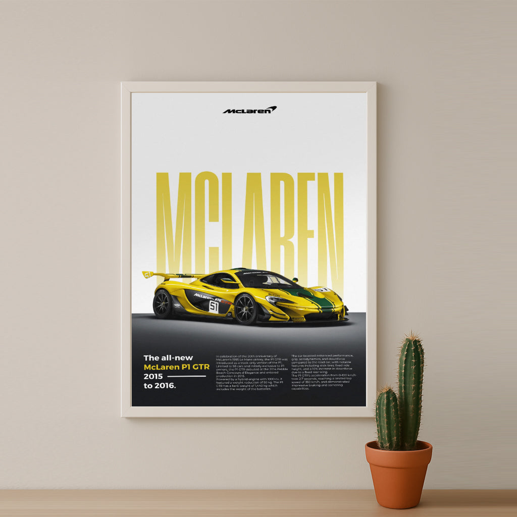 Poster Voitures - McLaren P1 GTR