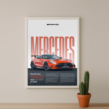 Poster Voitures - Mercedes AMG GT Black Series