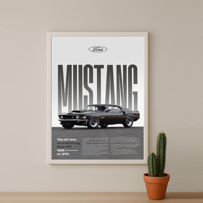 Poster Voitures - Ford Mustang Boss 429