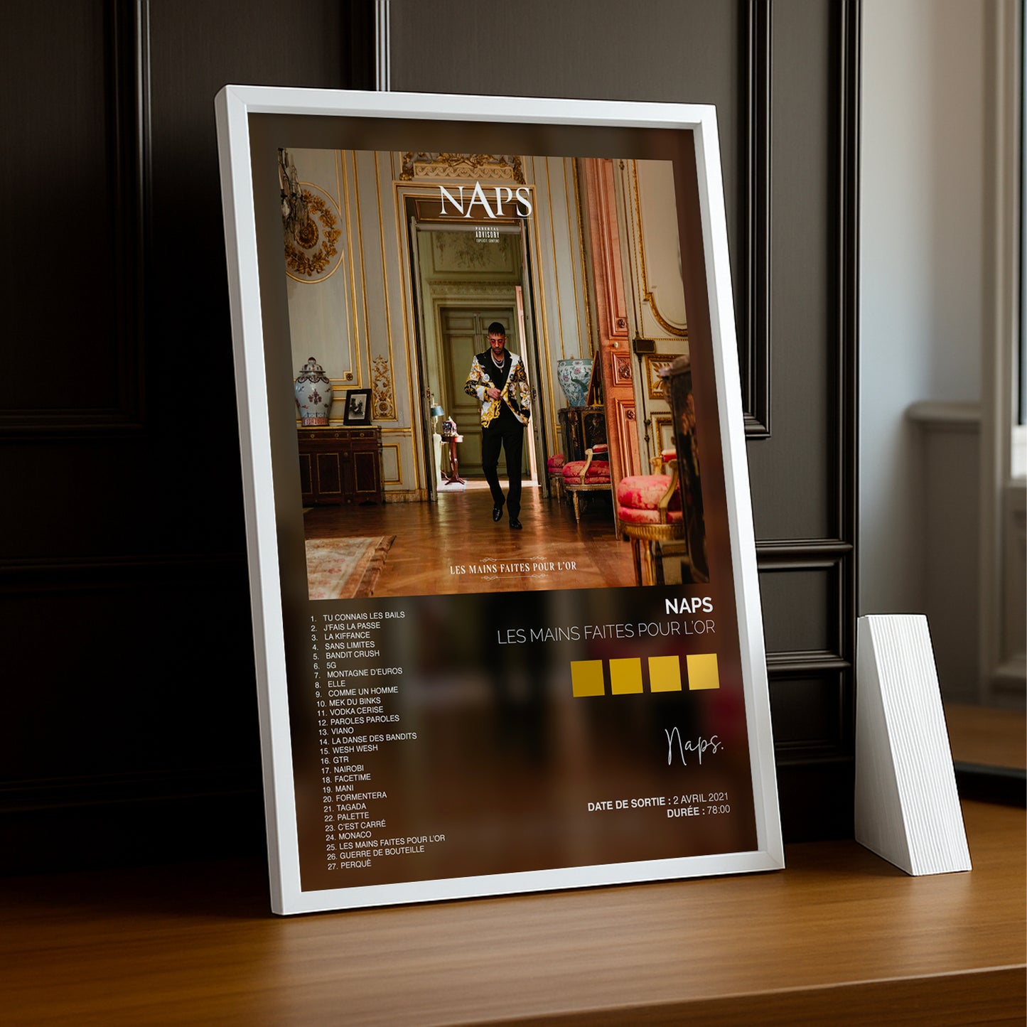Cadre Photo Naps - Les mains faites pour l'or