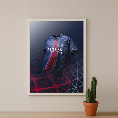 Poster Maillot Football - Paris Saint-Germain Domicile 2025-2026